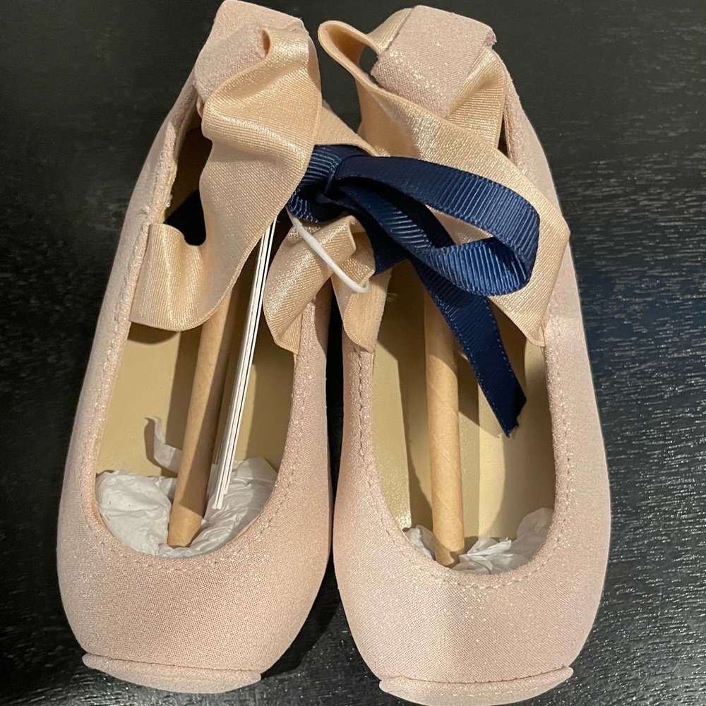 Janie and Jack shimmer ballet flat